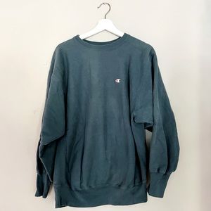 Te Green Champion Vintage Crewneck